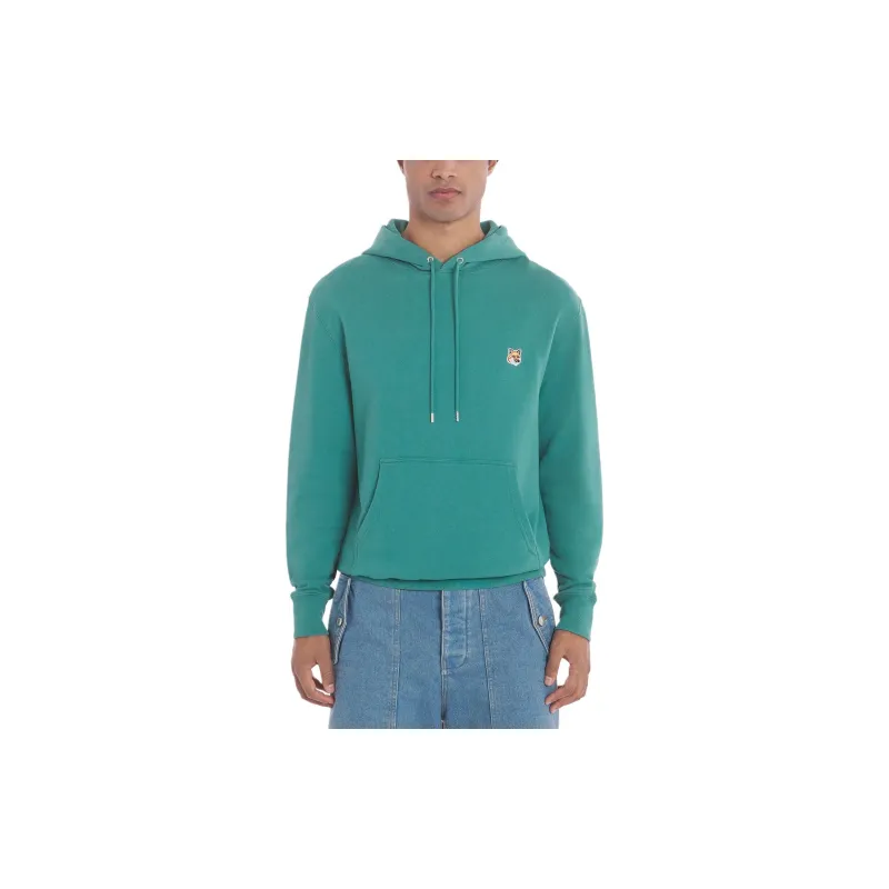 Maison Kitsune Bold Fox Head Patch Drawstring Hoodie-3