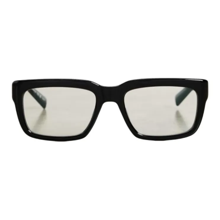 SAINT LAURENT Acetate Rectangular Sunglasses Unisex Black-1