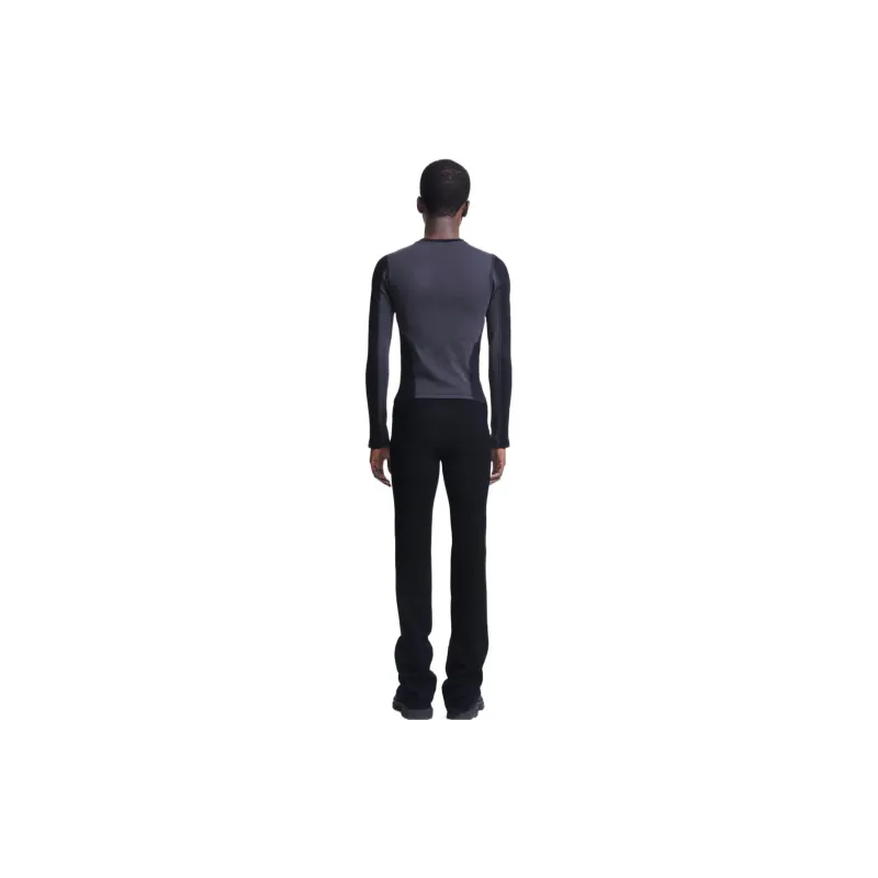 DION LEE Rib Shift Long-sleeved Top-2