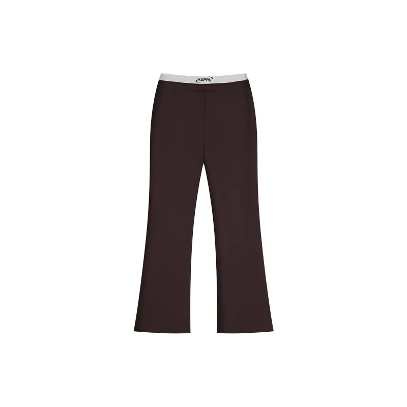 Kappa 1916 Knitted Sweatpants Women's Chocolates Dark Brown-1