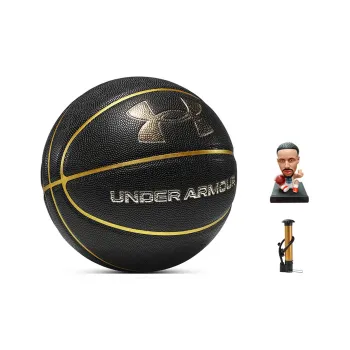 Under Armour PU Basketball Black Gold Size 7 Training Unisex