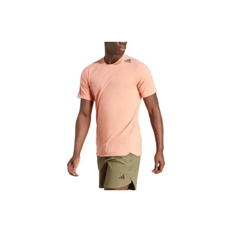 Adidas T-Shirts Men Peach-2