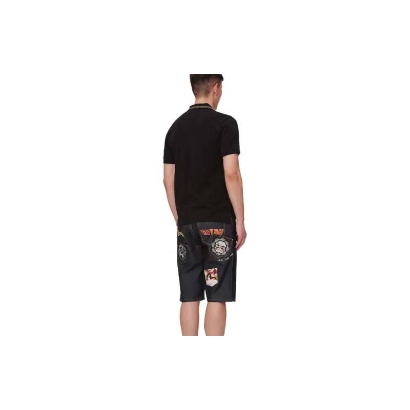 EVISU Polo Shirts Men Black-4