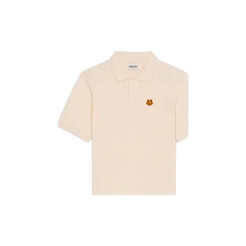 KENZO Classic Tiger Head Polo Shirts Men Beige-5