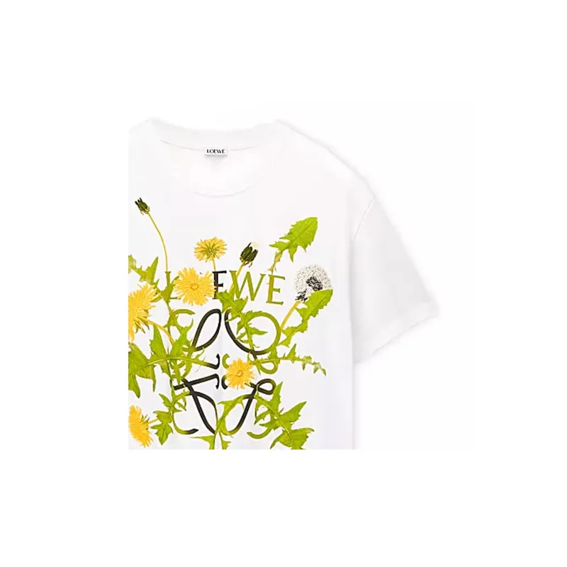 LOEWE Anagram Flowers T Shirt-5