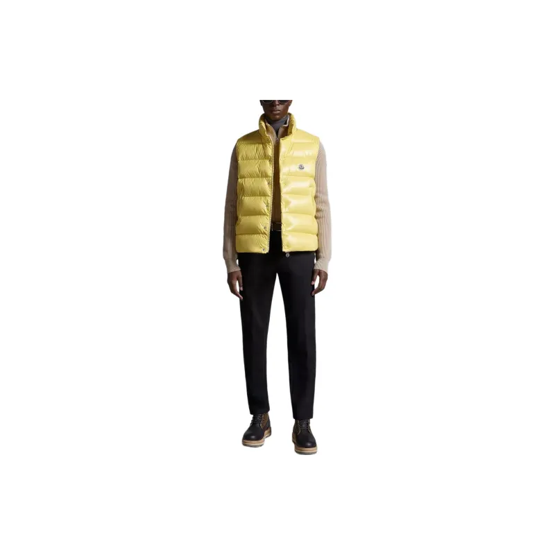 Moncler Tibb Series Vests Men Yellow-1