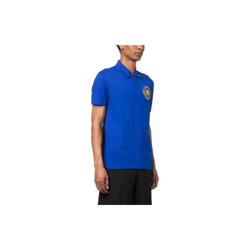 VERSACE SS23 Polo Shirt Men's Blue-3
