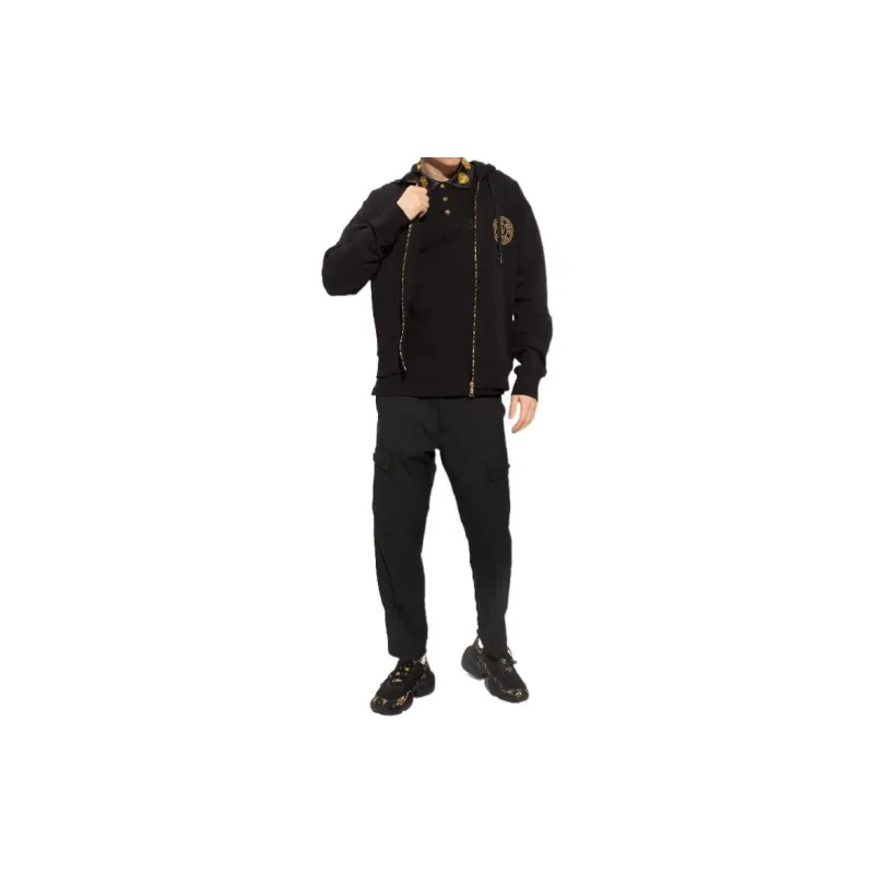 VERSACE Zip Up Drawstring Hoodie-2
