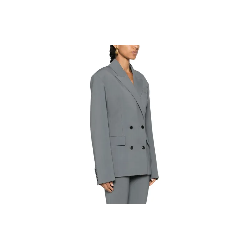 NANUSHKA Laane Double-Breasted Tailored Blazer-3