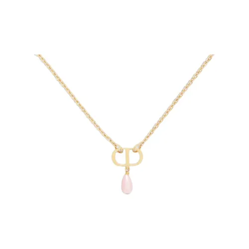 DIOR Metal Necklaces Unisex Pink