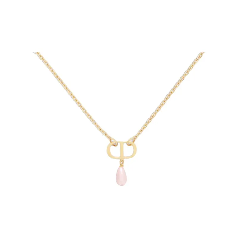 DIOR Metal Necklaces Unisex Pink-0