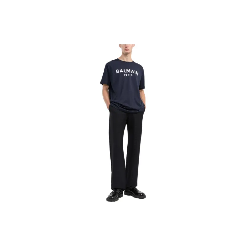 BALMAIN T-Shirts Men Navy Blue-1