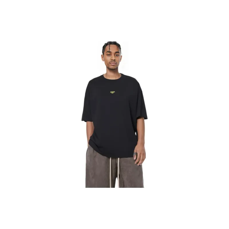 FENDI T Shirts Men Black-6