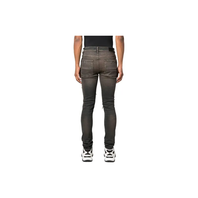 AMIRI Leather Thrasher Jeans-2