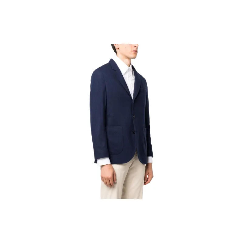 Brunello Cucinelli Button Detailed Jersey Blazer-3