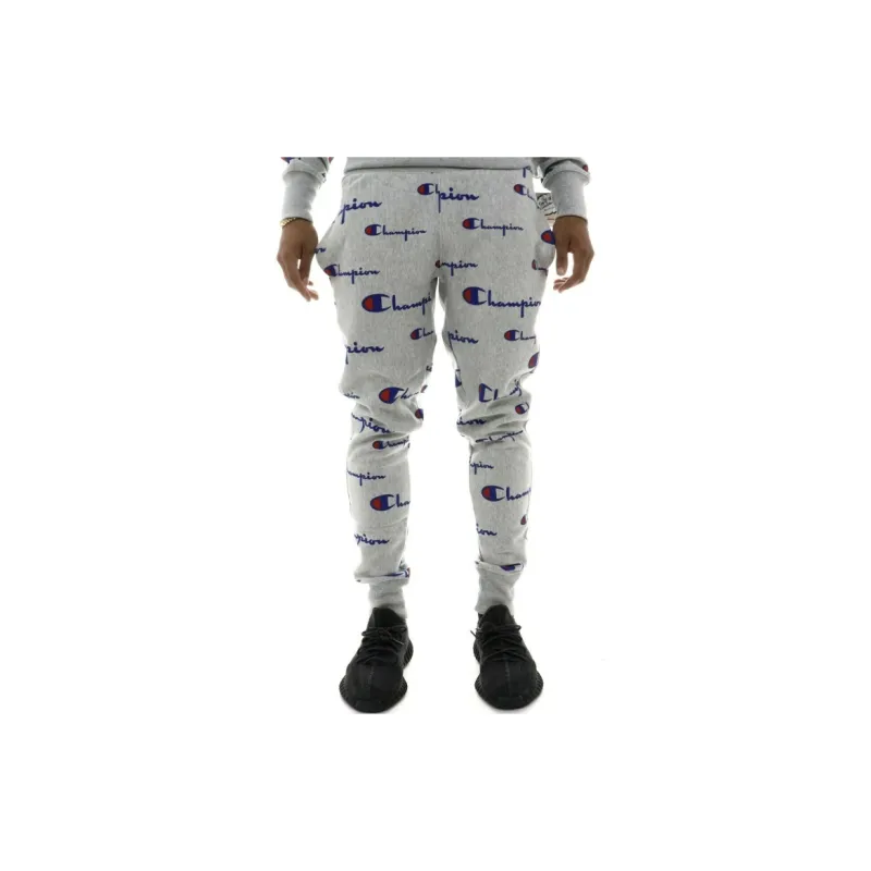 Champion Sports Pants US Version Unisex Light Gray-3