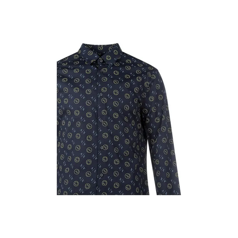 ARMANI EXCHANGE Shirt Men's Marine Blue-5