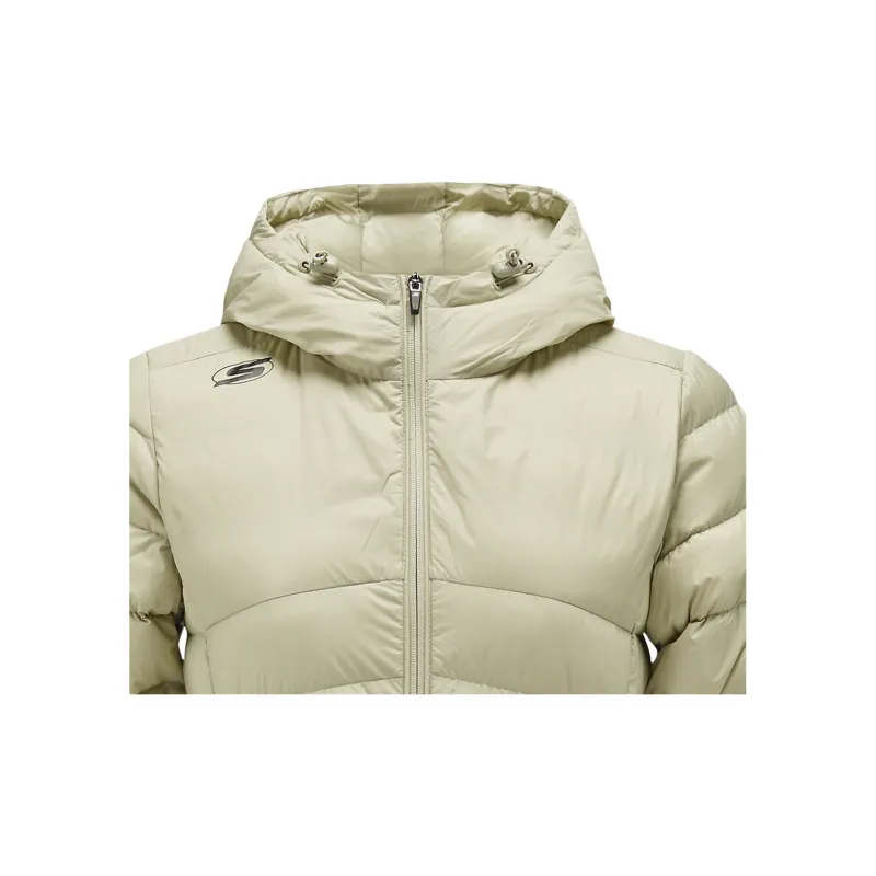Skechers Basic Sports Series Outdoor Lightweight Down Jacket Women's Durable Gray-3