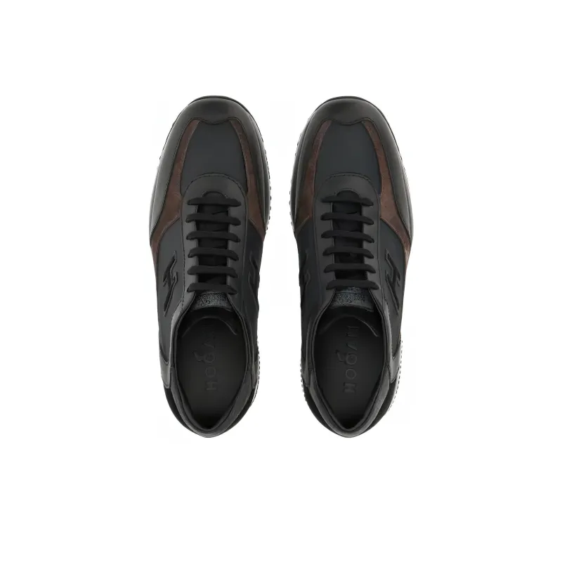 HOGAN Interactive Low Top Casual Shoes Men's Black Brown-3
