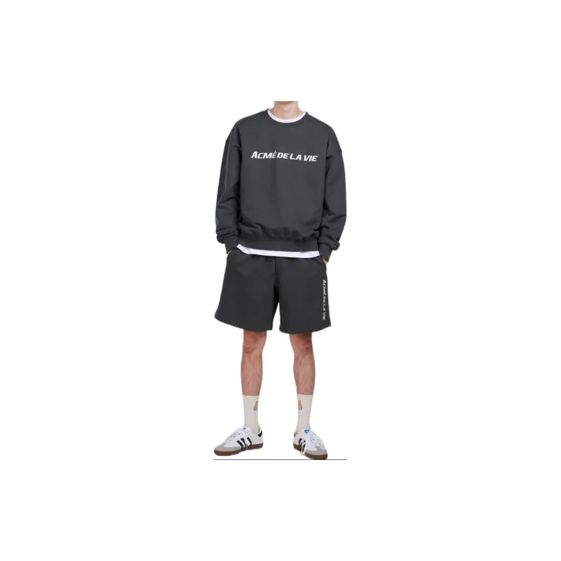 Acme De La Vie Casual Shorts Men Charcoal Wood Gray-2