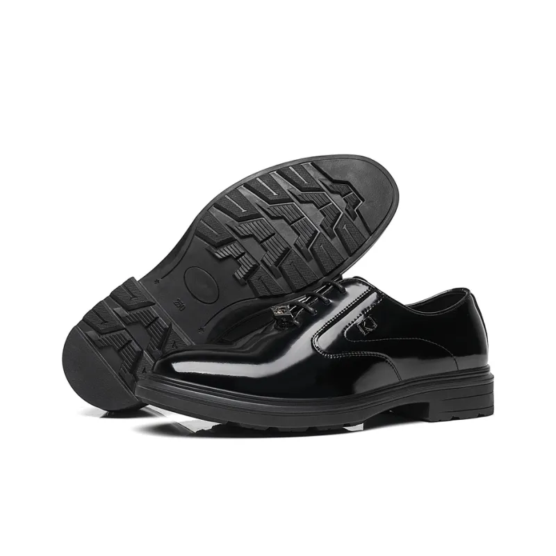 KJ Dress Shoes Men Low Top Black-9