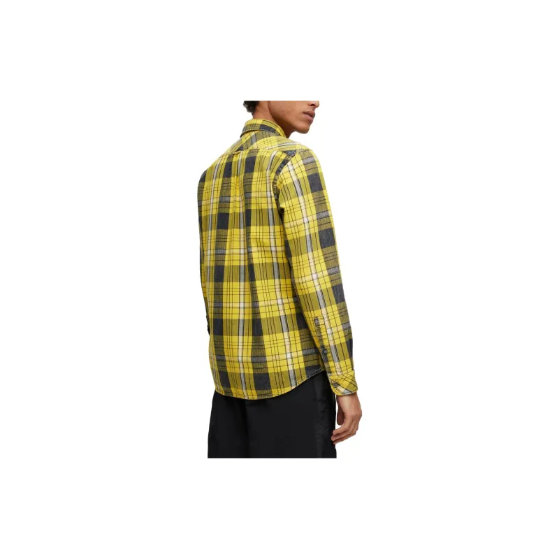 HUGO BOSS Shirts Men Yellow-3