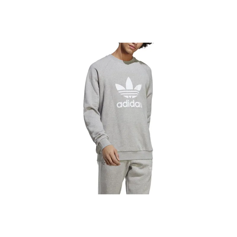 Adidas Originals ADICOLOR CLASSICS TREFOIL Sweatshirt Men's Gray-3