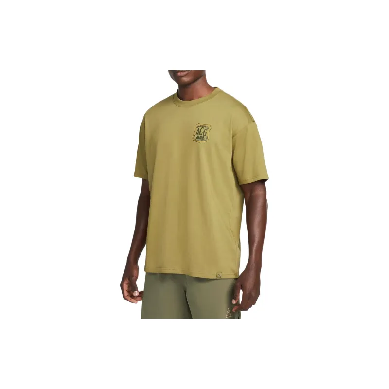 Nike T Shirts Men Olive-4