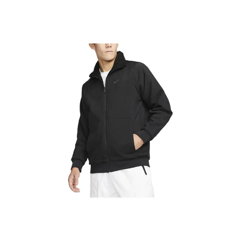 Nike Velvet Jackets Men Black-6