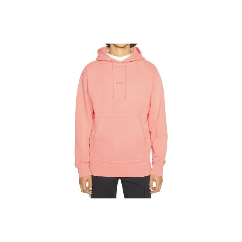 HUGO BOSS Hoodie Men's Orange Pink-2
