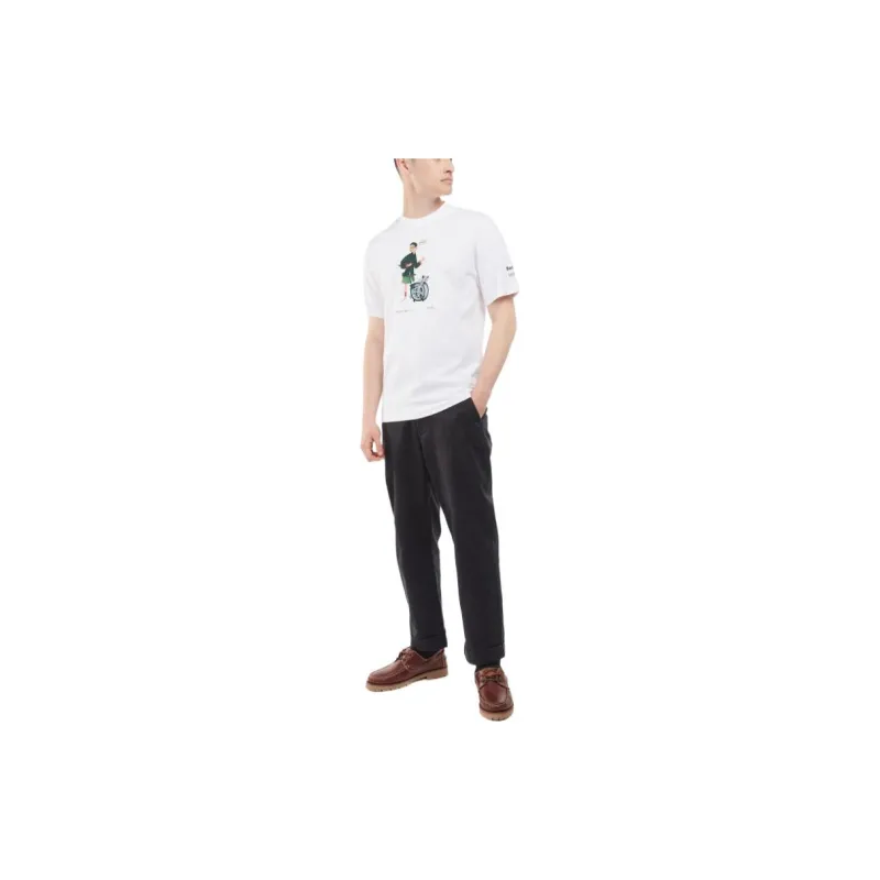 Brompton X BARBOUR T-Shirts Men White-1