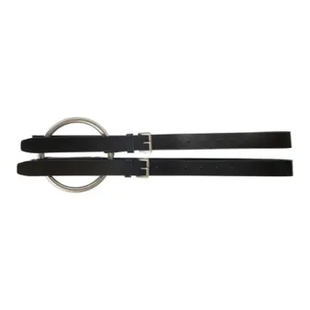 Ann Demeulemeester Calfskin Leather Belts Women's Black Width 1.8cm