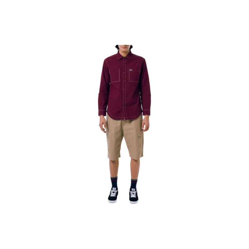 LACOSTE Shirts Men Red-8