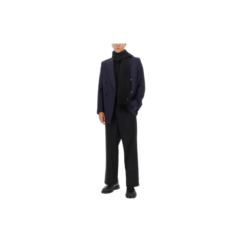 AMIPARIS Paris V Neck Double Breasted Tailored Blazer-1