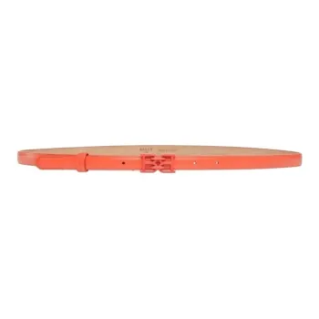 BALLY Cow Leather Leather Belts Women's Orange Width: 1.5cm