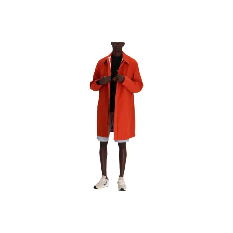 EMPORIO ARMANI SS22 Trench Coat Men's Red-1
