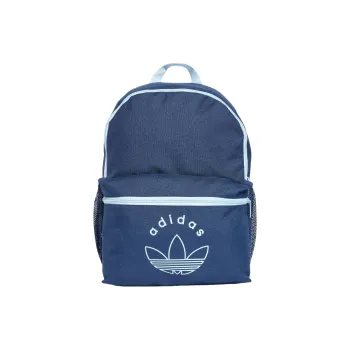 Adidas Originals Polyester Backpack Regular Men's Midnight Indigo With Sky Blue