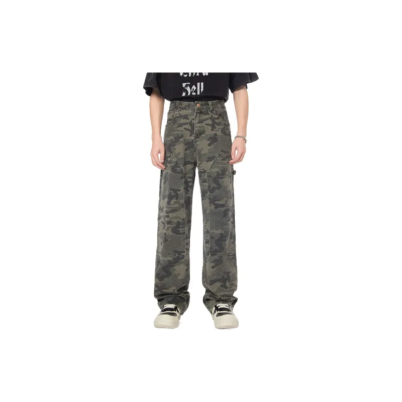 Zanzas Casual Pants Unisex Army Green-5