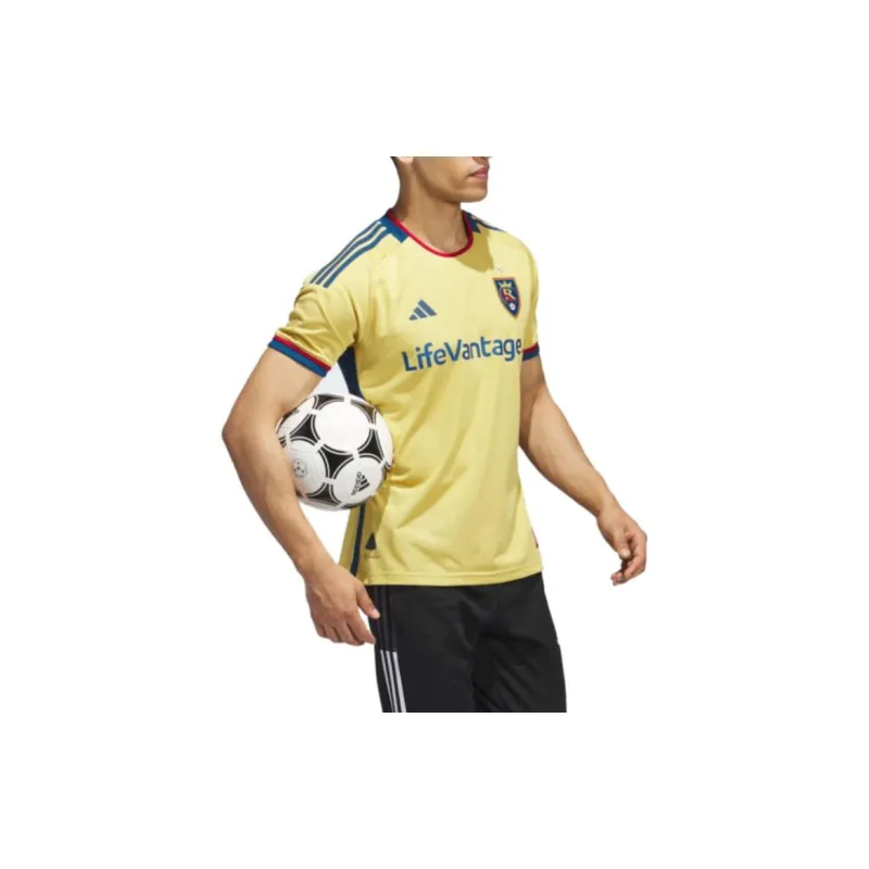 Adidas Real Salt Lake T-Shirts Men Yellow-3