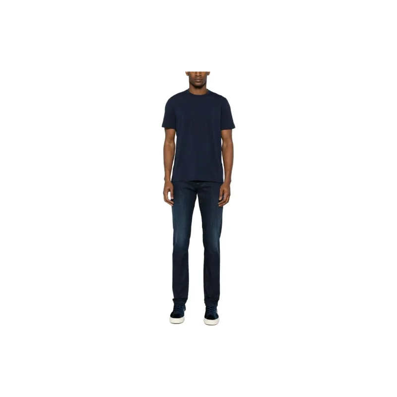 Corneliani Logo embroidered Straight Jeans-2