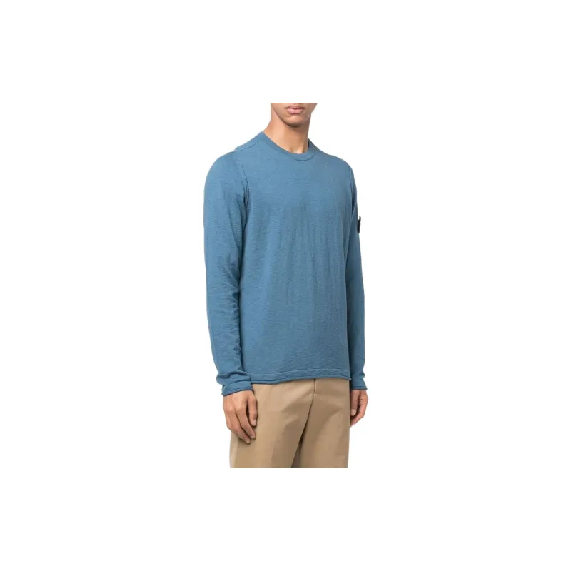 STONE ISLAND Compass badge Rolled trim Jumper-3