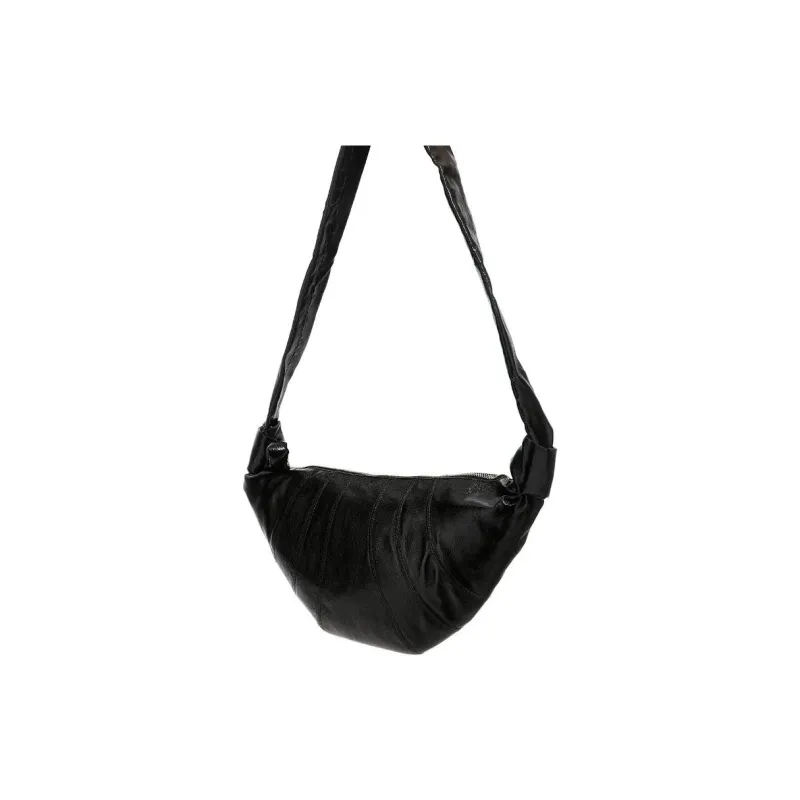 Lemaire Cotton Croissant Bag, Handbag, Shoulder Bag Medium Size Women's Brown-1