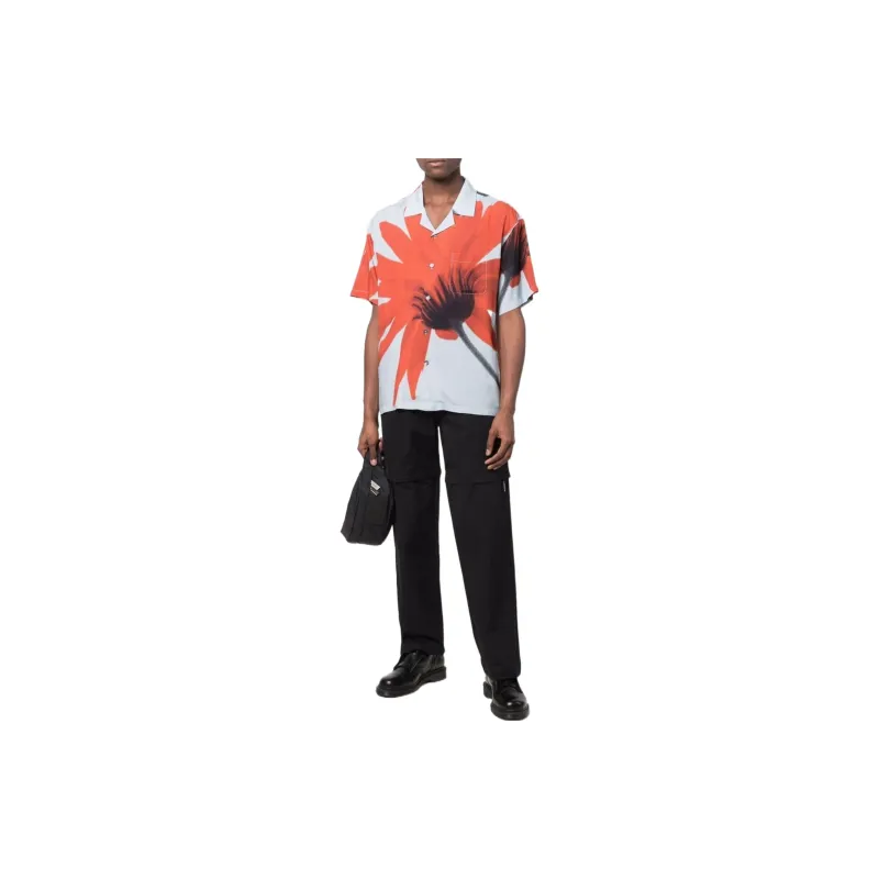 Stussy Halftone Flower Shirt-1