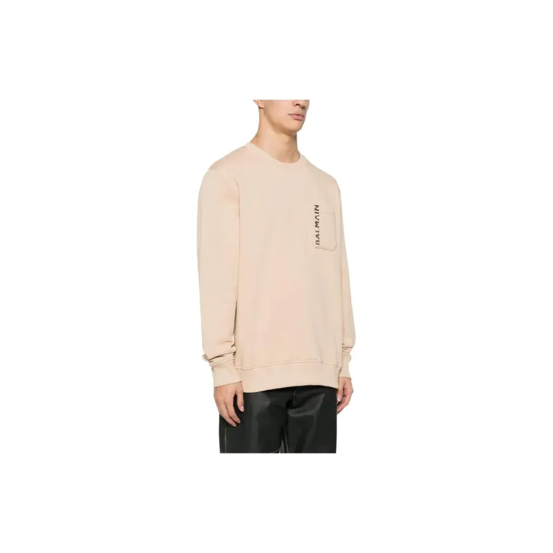 BALMAIN FW23 Sweatshirt Men's Light Beige-3