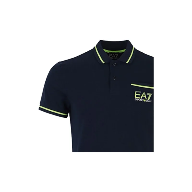 EMPORIO ARMANI EA7 Polo Shirts Men Navy-4