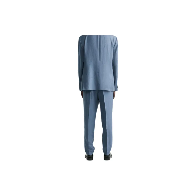 ZARA Suit Trouser Men's Blue/Asphalt Gray-2