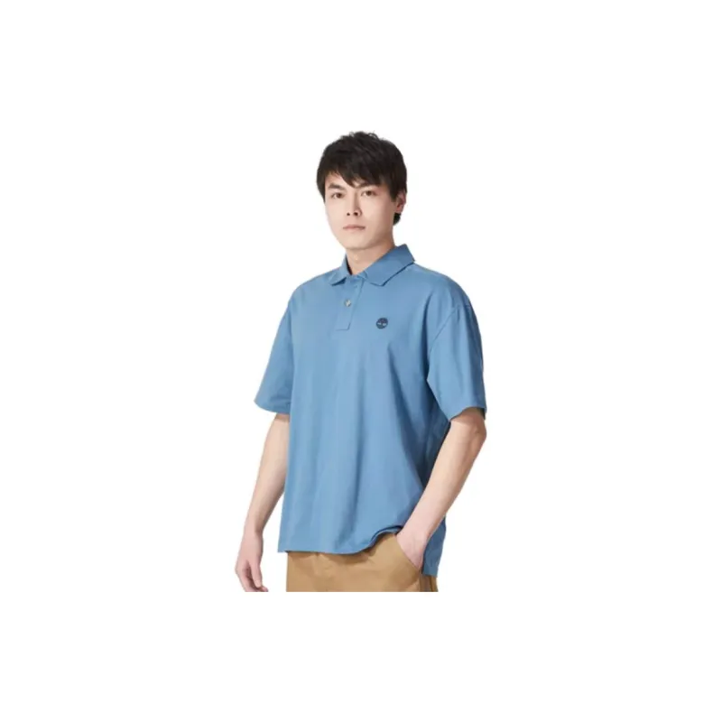 Timberland Polo Shirts Men Sky Blue-4