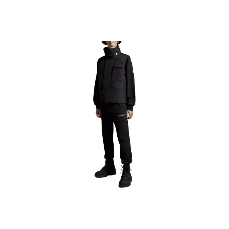 Moncler Knitted Sweatpants Men Black-1