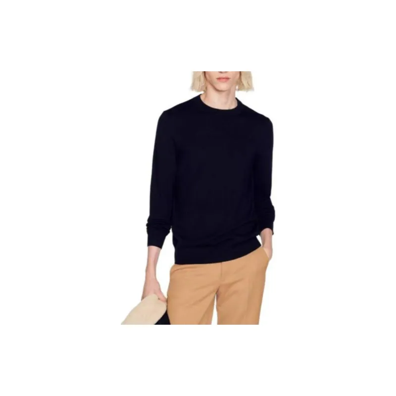 Sandro Sweaters Men Black-5