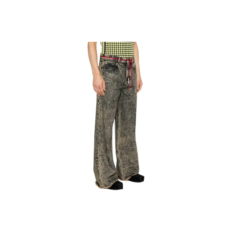 MARNI Flared Denim Trousers-3